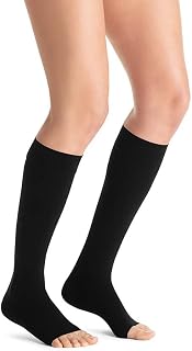 JOBST Opaque Compression Stockings, 15-20 mmHg, Knee High, SoftFit Band, Open Toe