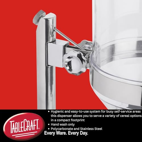 Tablecraft Single Dispenser / Silver / 50.0 ounces Food Dispensers
