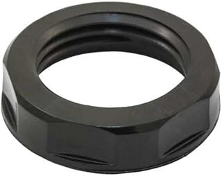 Hubbell Low Profile Cord Connector Locknuts, Nylon, NPT, 1/2" Thread Size, Black, Liquid Tight - 1 Each
