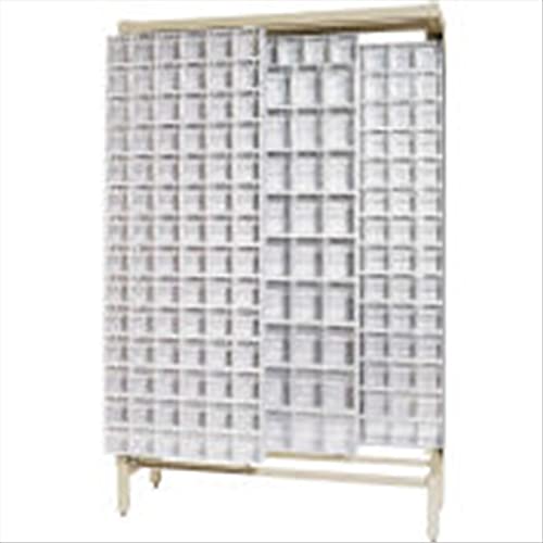 QUANTUM STORAGE SYSTEMS 77" H x 48" W x 18" D / Free Standing Slider Systems Gray / Gray Storage Racks