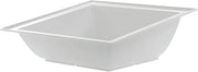 Dalebrook Angled Melamine Square Bowl in White 14 3/4"L x 3 3/4"H