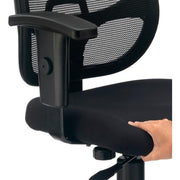 Global Industrial Black / 16.5"H x 17.75"W x 18.5"L / Industrial Home Office Desk Chairs