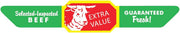 Screen Gems Selected-Inspected Beef Extra Value Guaranteed Fresh Grease-Proof Die-Cut Strap Label Green | 5000/Box