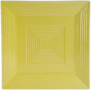 CAC China TG-SQ16SFL Tango Sunflower Porcelain Square Plate, 10-Inch, Box of 12