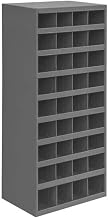 Durham 358-95 Gray Cold Rolled Steel 36 Opening Bin with Slope Self Design, 17-7/8" Width x 42" Height x 12" Depth