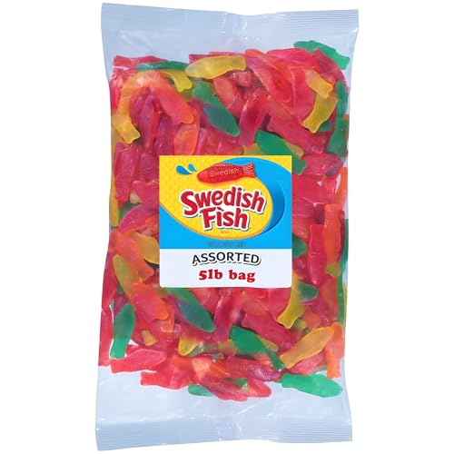 Swedish Fish 80 Ounce (Pack of 1) / Assorted / Candy Gummy Candy