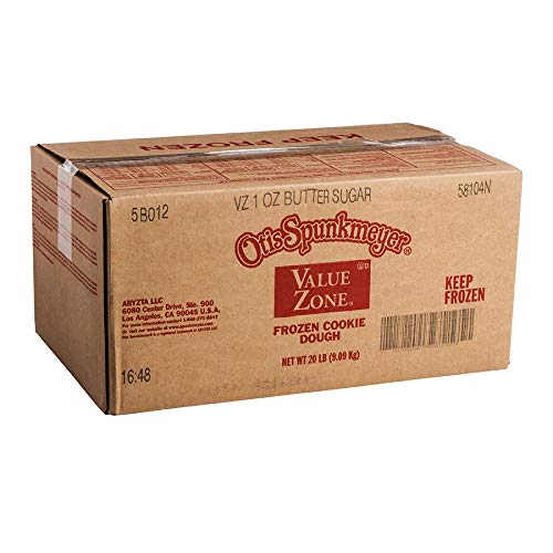 Frozen Butter Sugar Cookie Dough - Pre-Portioned 1 oz Cookies - Bulk 320 Count for Food Service & Events by Otis Spunkmeyer – 320 cookies, Pack of 320