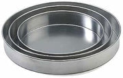 Royal Industries Pizza Pan, Aluminum, 2" Deep x 10" Diam, Silver