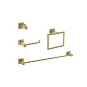 Isla 4-Pc Stainless Steel Hardware Set in Gold by Elegant Kitchen and Bath – Stainless Steel, Gold, Model HWB-12S4BGD