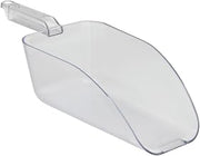 Hubert Clear Polycarbonate Serving Scoop, 64 oz. - 14 1/2"L x 5 1/2"W x 4"D