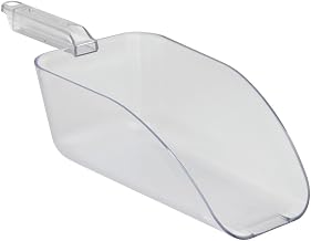 Hubert Clear Polycarbonate Serving Scoop, 64 oz. - 14 1/2"L x 5 1/2"W x 4"D