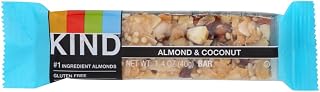 KIND Fruit & Nut Bar, Almond & Coconut, 1.4-Ounce Bars (Pack of 8)