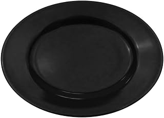 CAC China LV-51-BLK Oval Platter R.E. Black 15" Stoneware Oval, Color, Set of 12