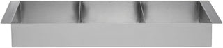 HUBERT Food Pan with 2 Dividers Half Size Long Stainless Steel - 19" L x 5 3/4" W x 2 1/2" D