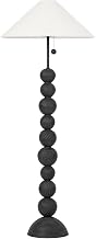 Troy Lighting PFL1564-FOR/CBF Miela - 2 Light Floor Lamp 64 inches Tall and 26 inches Wide - Forged Iron/Ceramic Black Motif Finish