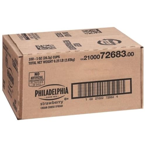 Philadelphia Strawberry / 1 Ounce (Pack of 100) / 100 Cream Cheese