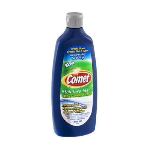 Stainless Steel Cream Cleaner & Polish by Comet – 1 Count (Pack of 1), Model CM118301