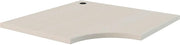 Interion Modular Partition Corner Worksurface, 36"W x 24"D, White Ash