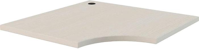 Interion Modular Partition Corner Worksurface, 36"W x 24"D, White Ash