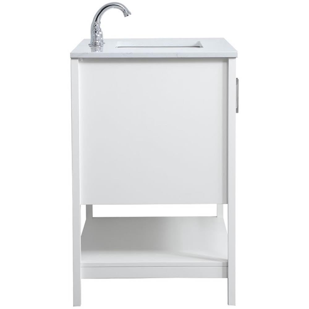 36 Inch Single Bathroom Vanity in White by Elegant Decor – 36" - Single, Wood, White, Model VF16036WH