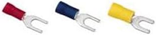 Ideal Industries Ideal 83-7151 Insulated Vinyl Spade Terminal, 16 to 14 AWG, 6 in Stud, Tin Plated Brass