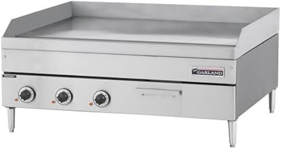 Garland E24-36G E24 Series Electric Countertop Griddle 36"W with 35-5/8"W x 24"D Cooking Surface & Thermostatic Controls