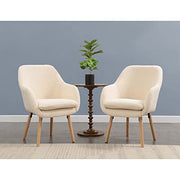 Convenience Concepts Sherpa Creme / Chair / (L) 25.25 in. x (W) 26.75 in. x (H) 33.5 in. Chairs