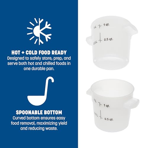 Carlisle FoodService Products 1 Quart / 12 / White Lids