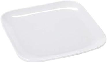 GET CS-6119-W Siciliano Plates, 9.5" L x 9.5" W Melamine Coupe Plate, White, Case of 1 Dozen