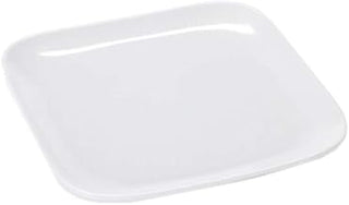 GET CS-6119-W Siciliano Plates, 9.5" L x 9.5" W Melamine Coupe Plate, White, Case of 1 Dozen