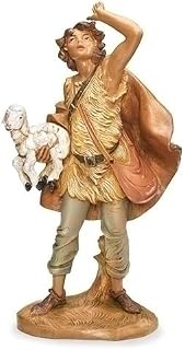 Fontanini by Roman, Micah The Shepherd, 7.5" Collection, Nativity Figure, Made in Italy