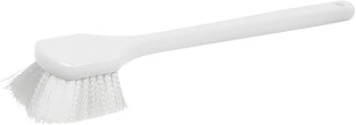 Winco Pot Brush, medium, White | Nylon bristles, Plastic handle, Scrubs pots, pans, cookware and foodservice equipment