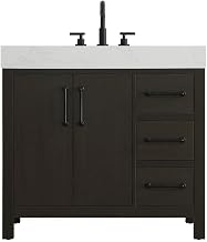 Elegant Kitchen and Bath 36" Single Bathroom Vanity in Mocha Brown