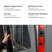 VULCAN Silver / Single Deck | 208V / 7.4 cubic_feet Convection Ovens