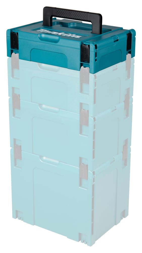 Interlocking Case by Makita – 4-3/8" x 15-1/2" x 11-5/8", Plastic, Black, Model 821549-5