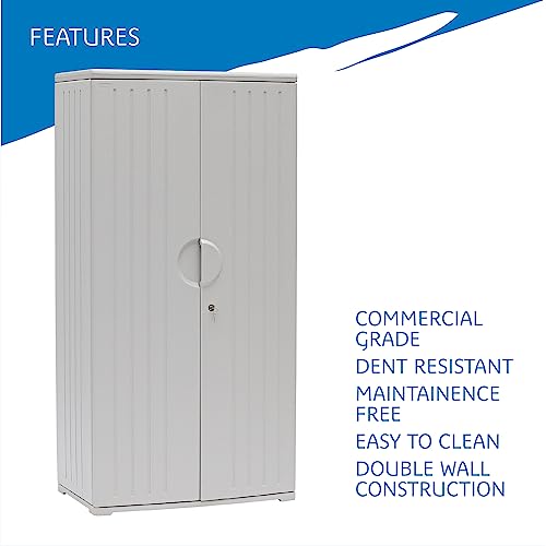 Iceberg Platinum / 36" W x 22" D x 72" H / 1 Storage Cabinets