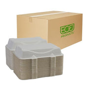 ECO PRODUCTS 9" x 6" / White / Classic Clamshell Take Out Containers