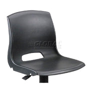 Contoured Plastic Stool by Global Industrial – Plastic, Black, Model 820GKX1