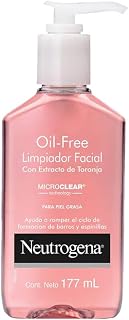 Neutrogena Oil-Free Pink Grapefruit Pore Cleansing Acne Wash and Daily Liquid Facial Cleanser with 2% Salicylic Acid Acne Medicine and Vitamin C, 6 fl. oz