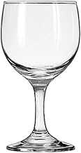 Libbey 3764 Embassy Wine, 8.5 oz., 5.625" Height, 3.125" Width, 5.625" Length, Medium, Clear (Pack of 24)