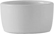 Tuxton China BWX-0203 Ramekin/Cheese Pipkin, 2 oz., 2-1/2" Diameter x 1-3/8"H, Round, Microwave and Dishwasher Safe, Oven Proof, Fully Vitrified, Ceramic, DuraTux, White, Pack of 48