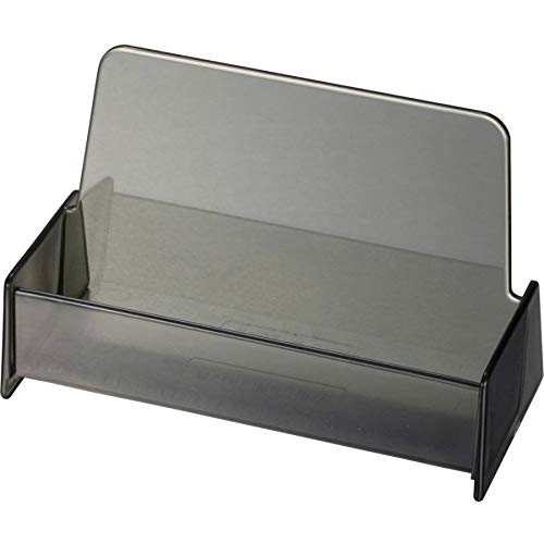 Business Card Holder by Officemate – 50 load, Plastic, Smoke, Model OIC97833