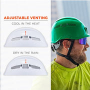 Ergodyne Green / 6.5 – 8 / Safety Helmet - Type 2, Class C Hard Hats