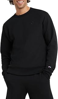Champion Men's Men's Crewneck Fleece Sweatshirt, Standard Fit, Midweight, C Logo, Available in Regular and Big & Tall