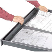 41" W Flat File Cabinet by Global Industrial – 40.75" W x 28.38" D x 16" H, Alloy Steel, Grey, Model 506825GY