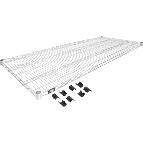 Chrome Wire Shelf by Nexel – 72" x 24" x 1.25", Alloy Steel, Chrome, Model 188564