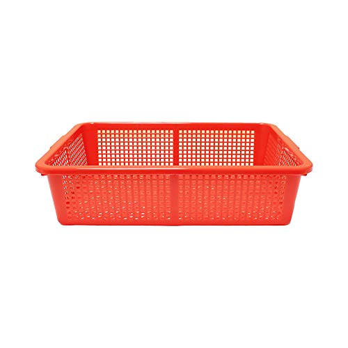Thunder Group 500mm / Blue / Square, Plastic, Coarse Mesh, Modern Colanders