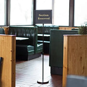 Sign Holder Stand for Restaurant Entrances by Chef Master – 11 inch 14 inch, Aluminum, Black/Gold, Model 90033