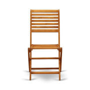 East West Furniture Natural Oil / BBSCWNA / Set of 2 Patio Dining Chairs