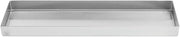 Food Merchandising Pans with Tapered Corners Stainless Steel Deli Display Pan - 15"L x 6"W x 1"D
